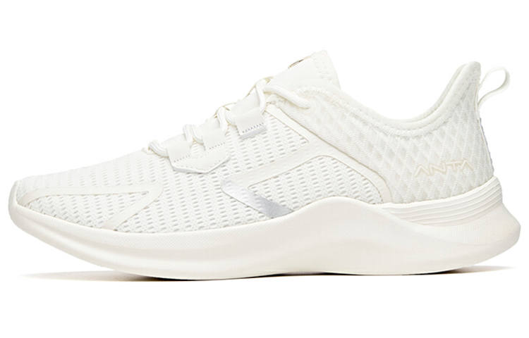 Anta Running Collection Mesh Breathable Low top Running Shoes Women's Ivory White