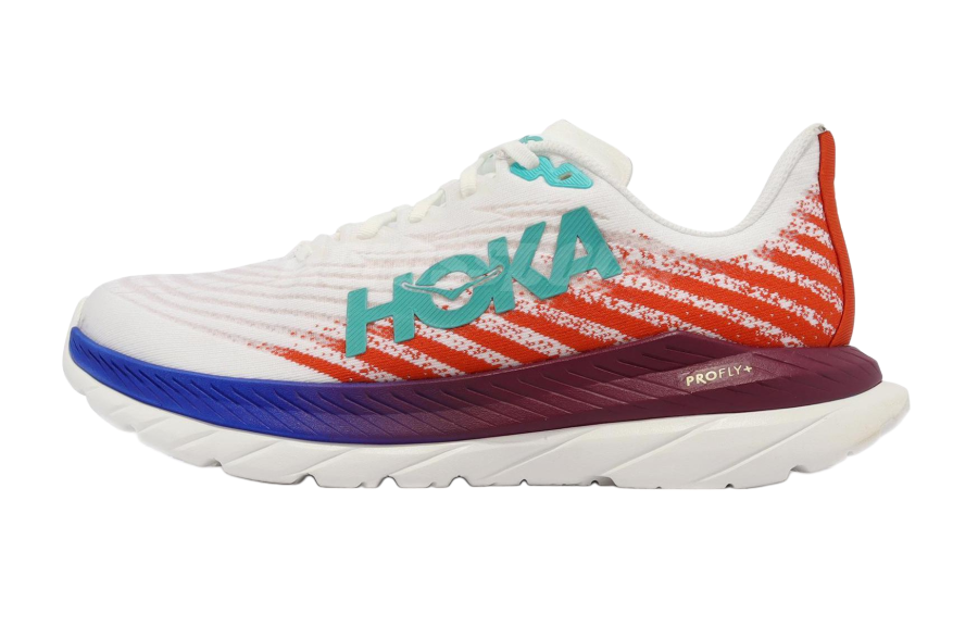 HOKA ONE ONE Mach 5 Wide 'White Fire Red' Women's