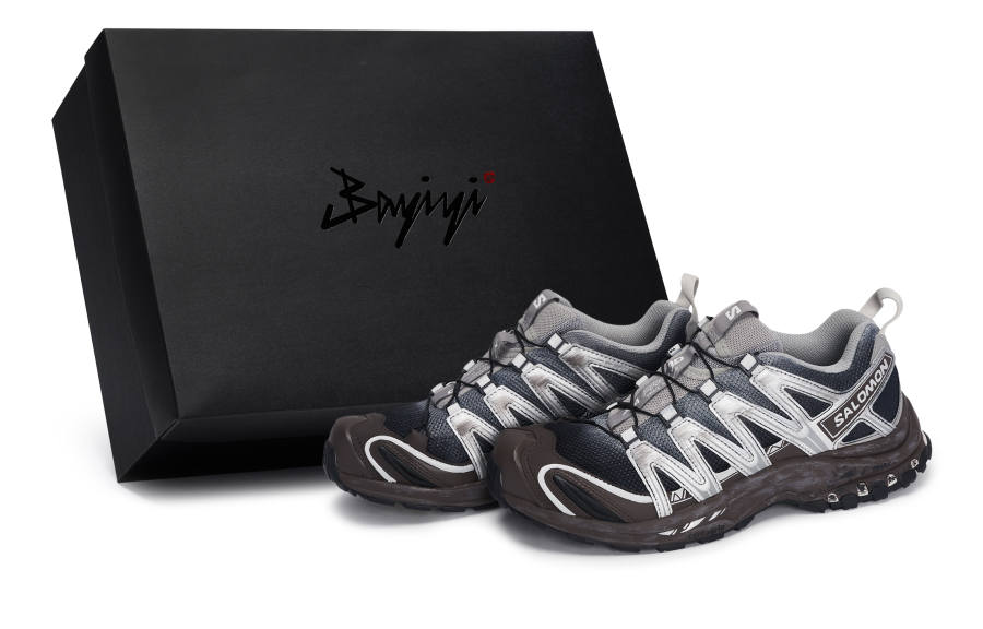 SALOMON XA PRO 3D Abrasion Resistant Abrasion Resistant Low top Running Shoes Unisex Black Gray Silver Brown