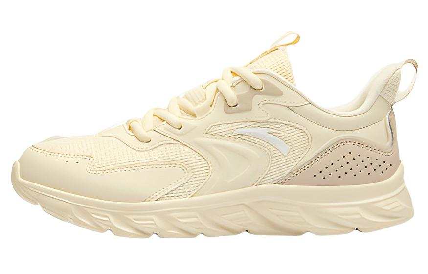 Anta Comfortable Slip Resistant Abrasion Resistant Low top Running Shoes Women's White Pink