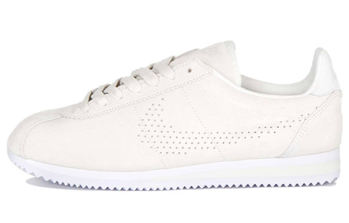 Nike Nike Cortez Leather Cushioning Slip Resistant Abrasion Resistant Low top Running Shoes Men's White