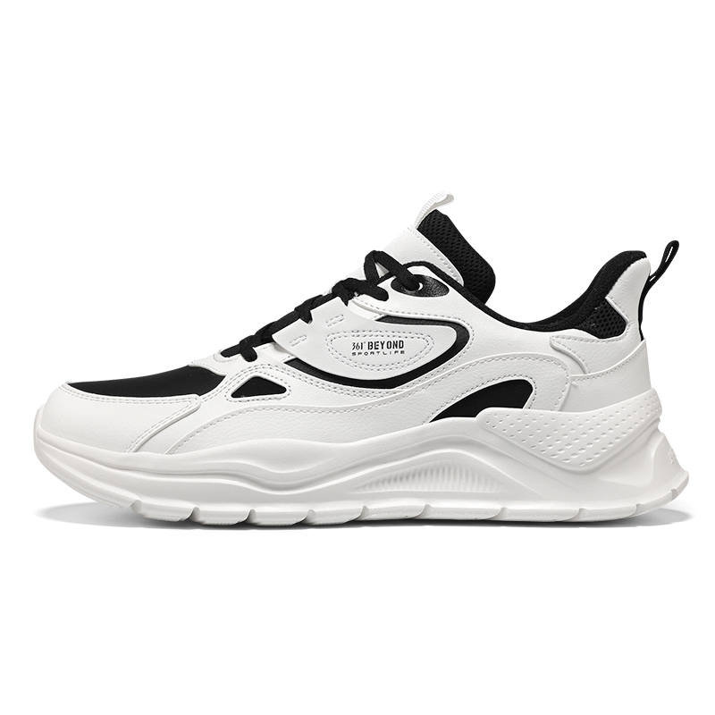 361° Life Collection Fleece lined Thermal Low top Casual Shoes Men's Black White