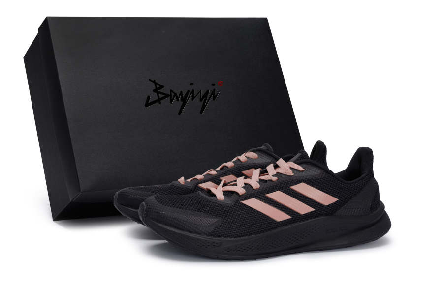Adidas Adidas X9000l1 Slip Resistant And Breathable Low top Casual Running Shoes Men's Black Pink