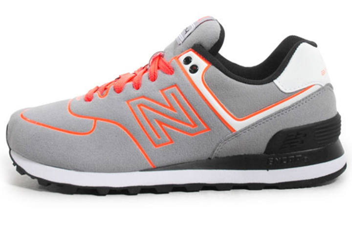 New Balance New Balance 574 Neon Lights Sneakers Grey 'Gray Orange' Women's
