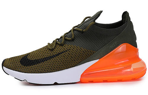 Nike Nike Air Max 270 Flyknit Olive Flak Total Orange