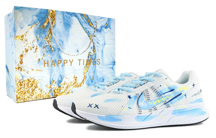 Nike Nike Run Swift 2 Abrasion Resistant Breathable Coverage Low top Running Shoes Men's Blue White