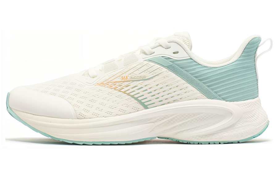 361° Comfortable Cushioning, Wear Resistant Low top Running Shoes Women's White Green