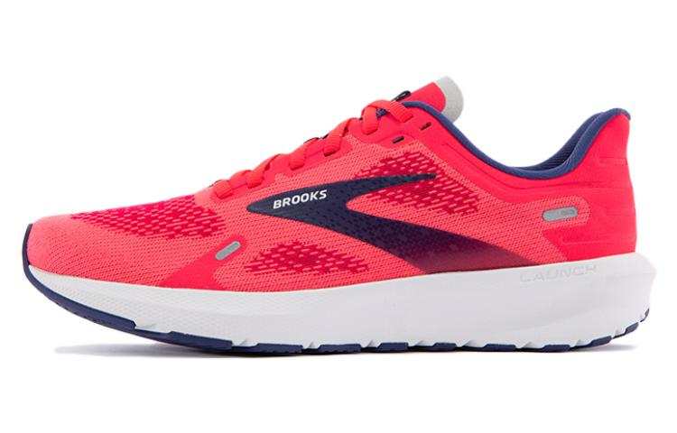 Brooks Launch 9 Sports Slip Resistant Abrasion Resistant Low top Running Shoes Women's Peach Red