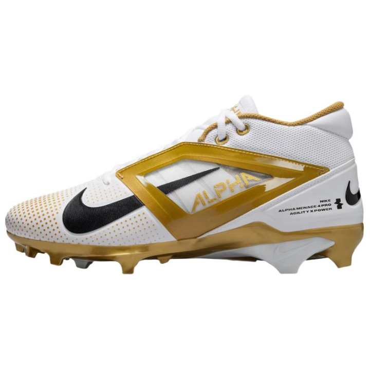 Nike Nike Alpha Menace 4 Pro White Metallic Gold Black