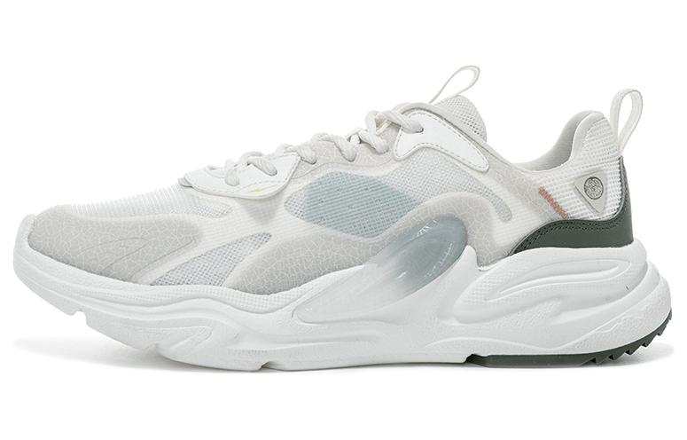 Erke Cushioning Lightweight Cushioning Lightweight Low top Running Shoes Men's Gray White