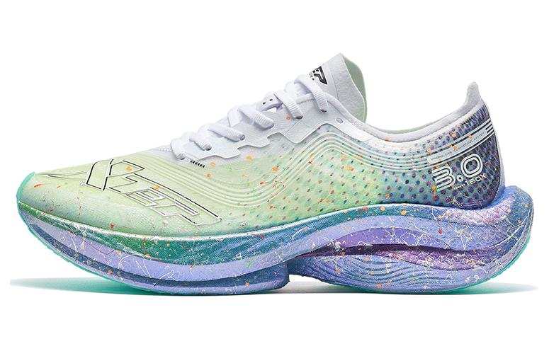 XTEP 160X 3.0 Slip Resistant Abrasion Resistant Low top Running Shoes Women's New White Stone Teal