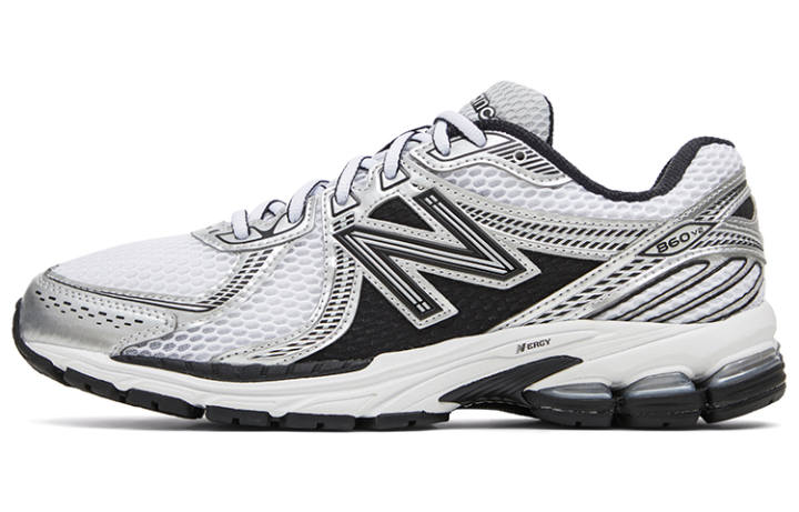 New Balance New Balance 860 V2 Breathable Low top Running Shoes Unisex Black Silver D Width