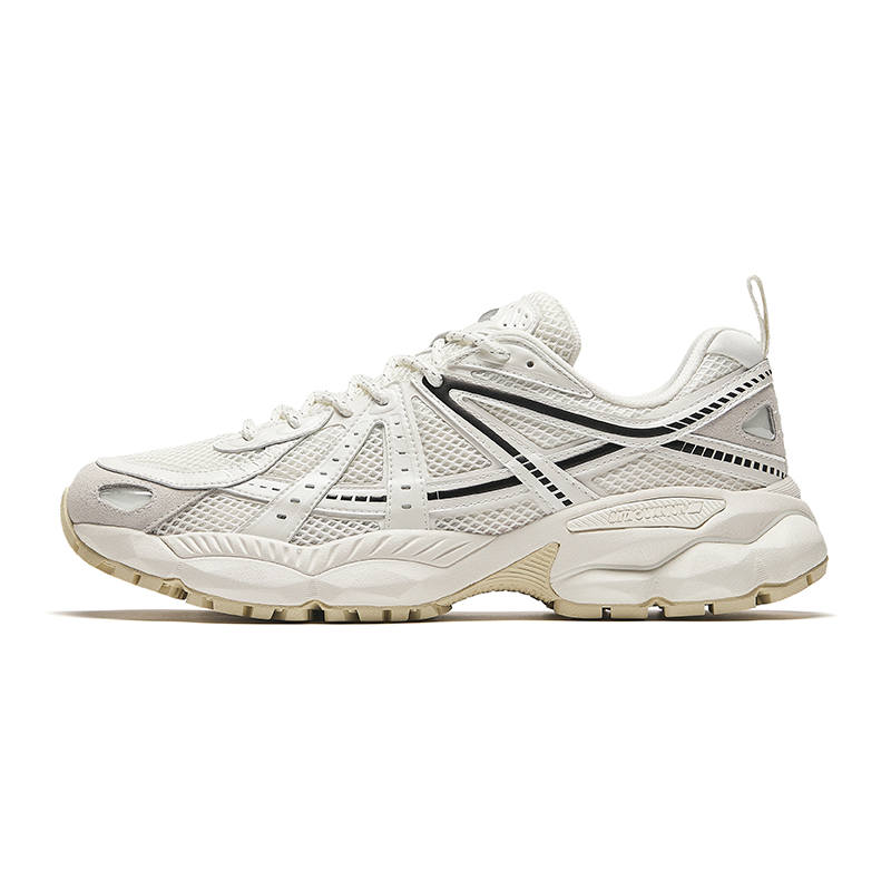 Anta Champion AG G02 Fabric Cushioning Slip Resistant Low top Running Shoes Men's White Black