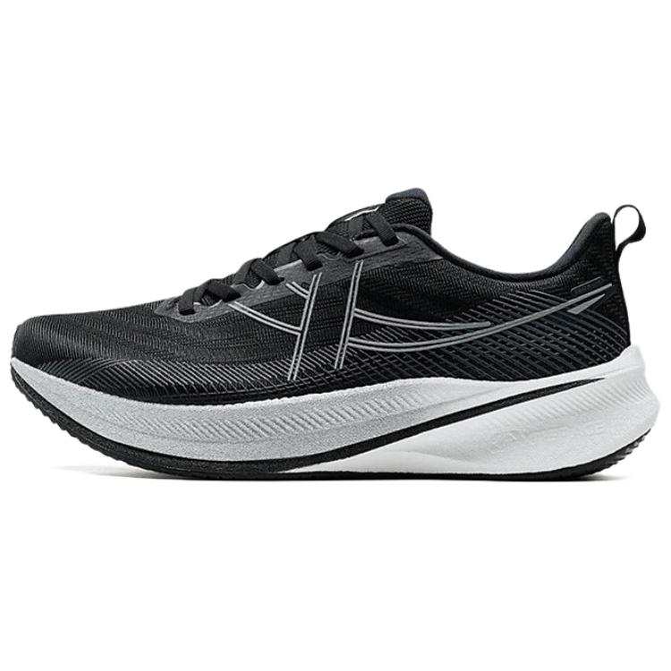 XTEP 360X 2.0 LITE Slip Resistant Coverage Low top Carbon Plate Marathon Racing Running Shoes Men's Black White