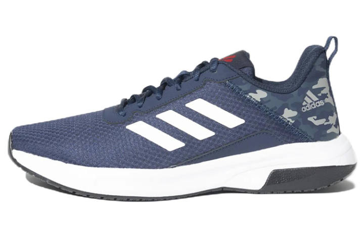 Adidas Adidas Fabric Comfortable Slip Resistant Abrasion Resistant Low top Running Shoes Men's Blue
