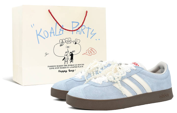 Adidas Adidas VL COURT 2.0 Low top Skateboard Shoes Unisex Light Blue