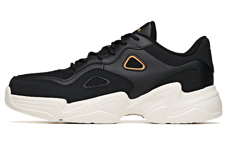 ANTA Running Shoes Men's Low Top Black/Orange/White