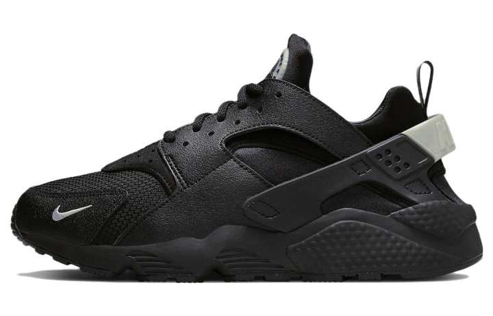 Nike Nike Air Huarache Black Metallic Silver Mini Swoosh