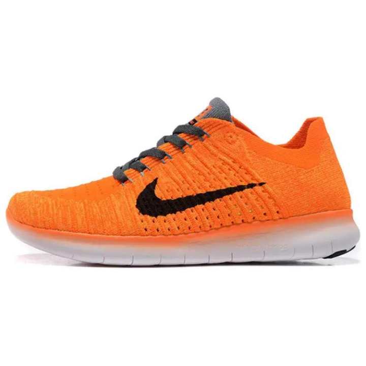 Nike Nike Free Rn Flyknit Laser Orange/Black Gamma Blue Cool Grey Women's