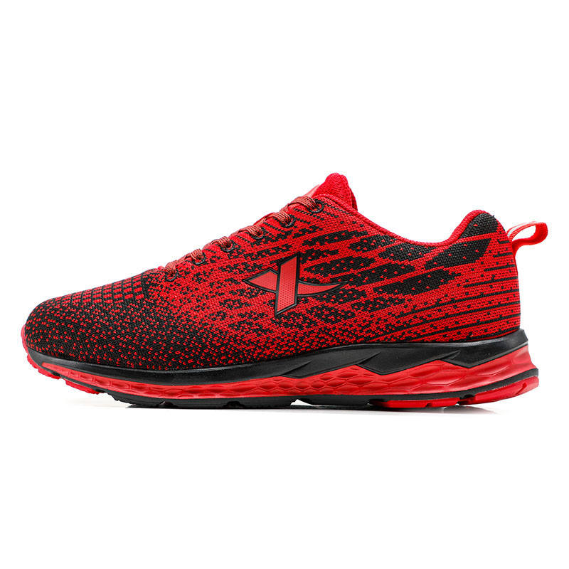 XTEP Cushioning Breathable Lightweight Cushioning Breathable Lightweight Low top Casual Running Shoes Men's Red Black