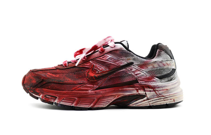 Nike Nike Initiator Slip Resistant Abrasion Resistant Low top Running Shoes Men's Red Black