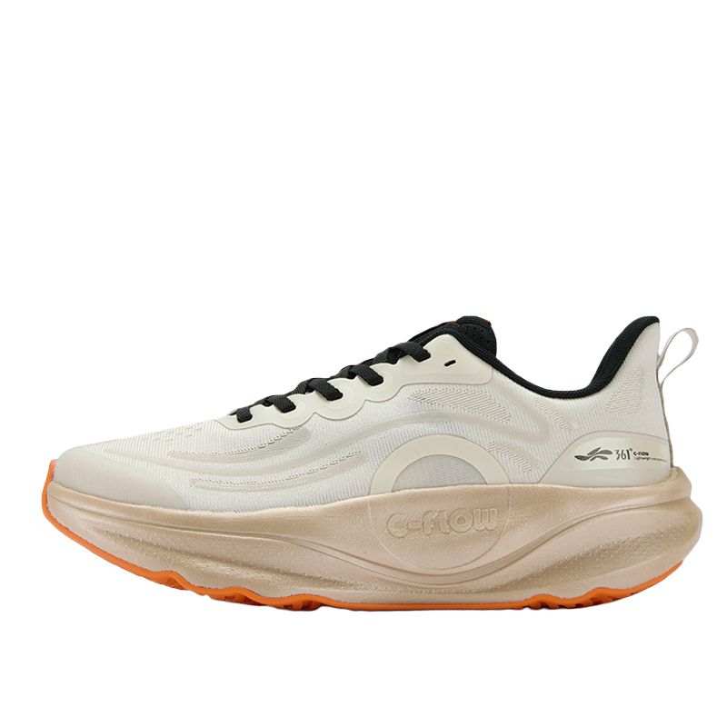 361° Magic Carpet 2 Breathable Lightweight Rebound Low top Casual Training Running Shoes Men's Apricot Tea Brown