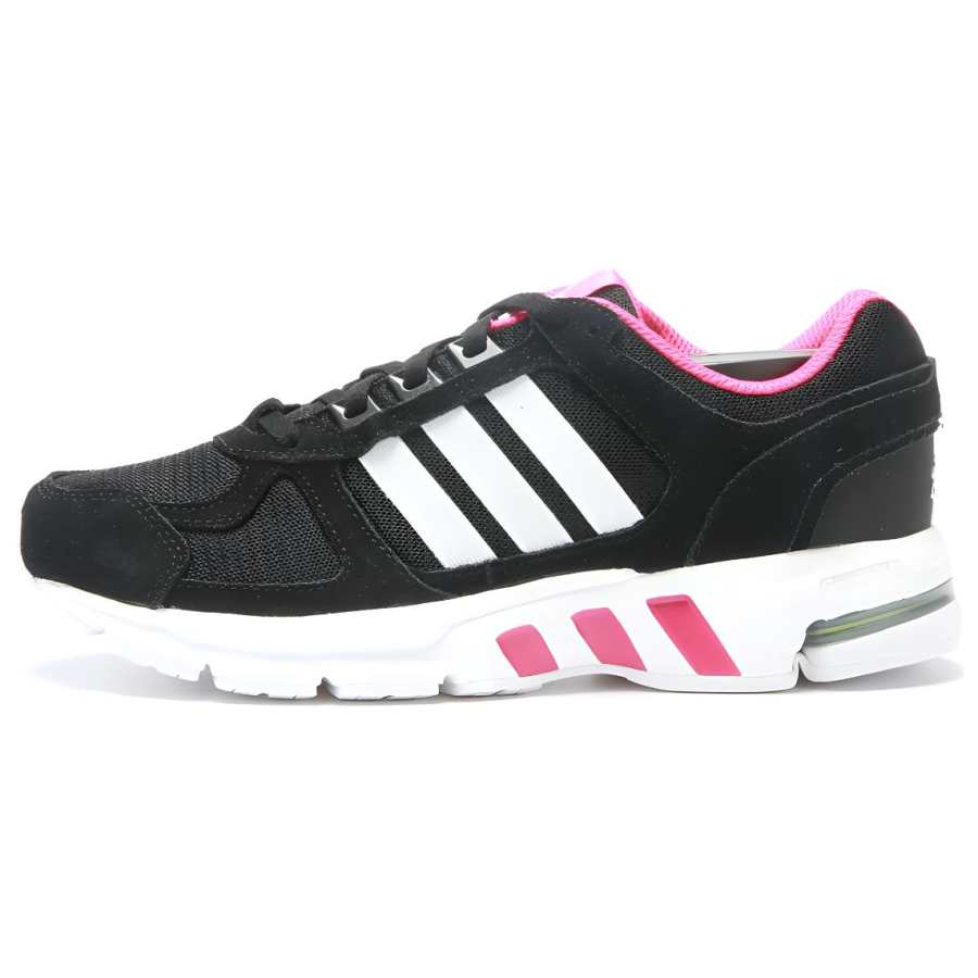 Adidas Adidas Equipment 10 Cushioning Slip Resistant Abrasion Resistant Low top Running Shoes Unisex Black Purple