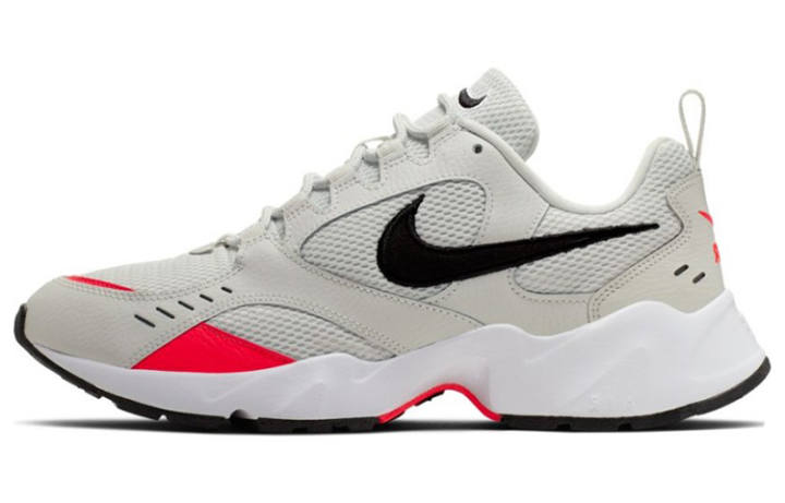 Nike Nike Air Heights Fabric Cushioning Slip Resistant Breathable Coverage Low top Running Shoes Men's Gray Black