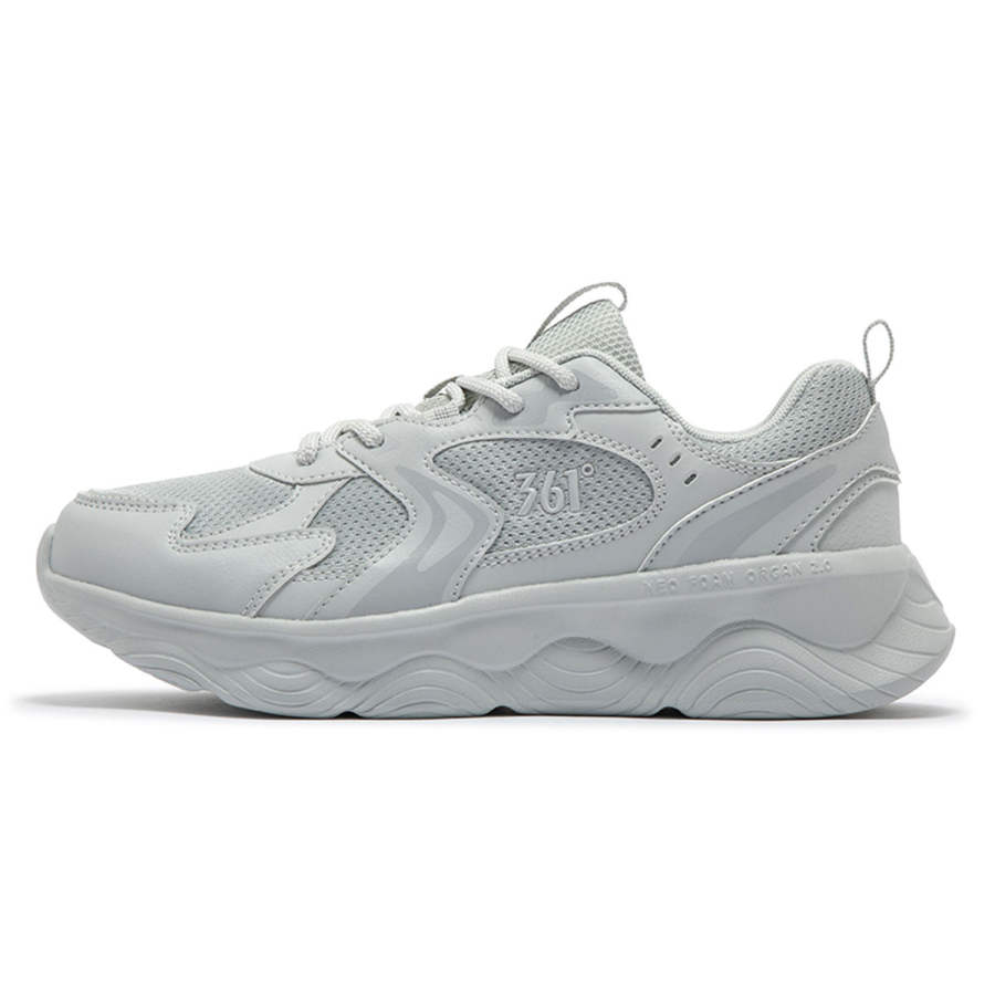 361° Cushioning Abrasion Resistant Cushioning, Wear Resistant Low top Casual City Commuting Running Shoes Women's Gray