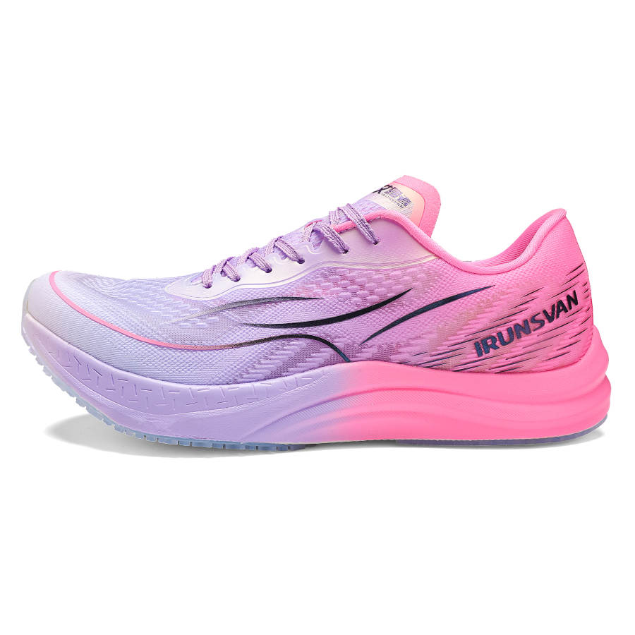 IRUNSVAN Low top Running Shoes Unisex Neon Pink Gradient To Purple