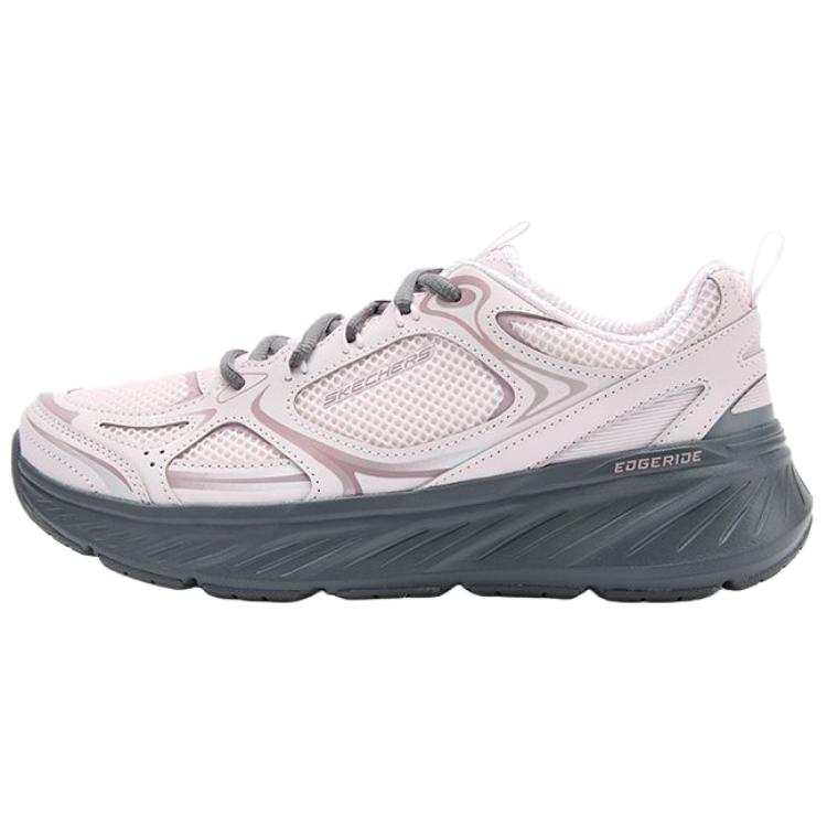 Skechers Edgeride Breathable And Lightweight Low top Running Shoes Women's Pink Black