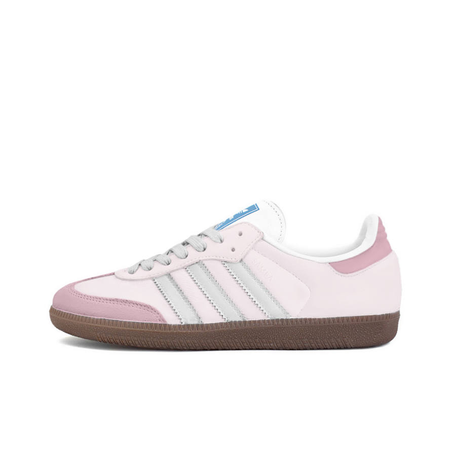 Adidas Originals SAMBA OG Textile, Synthetic Leather Low top Skateboard Shoes Unisex Pink White