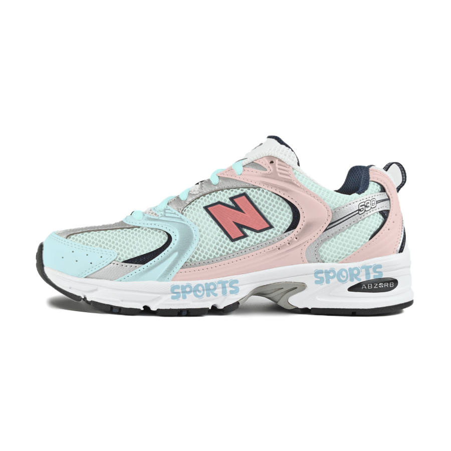 New Balance New Balance NB 530 Abrasion Resistant Low top Running Shoes Unisex Green Pink