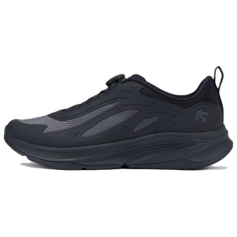 DESCENTE RUNNING Cushioning Abrasion Resistant Low top Running Shoes Unisex Black