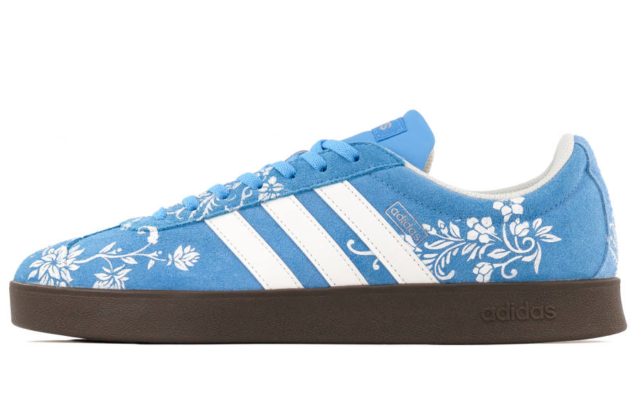 Adidas Adidas VL COURT 2.0 Abrasion Resistant Abrasion Resistant Low top Skateboard Shoes Unisex White Blue