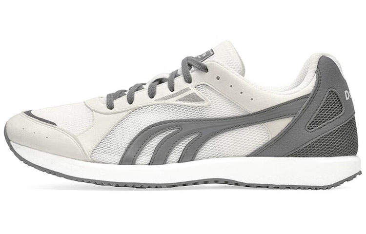 DO-WIN DO WIN Cushioning Slip Resistant Abrasion Resistant Breathable Lightweight Low top Running Shoes Unisex White Gray