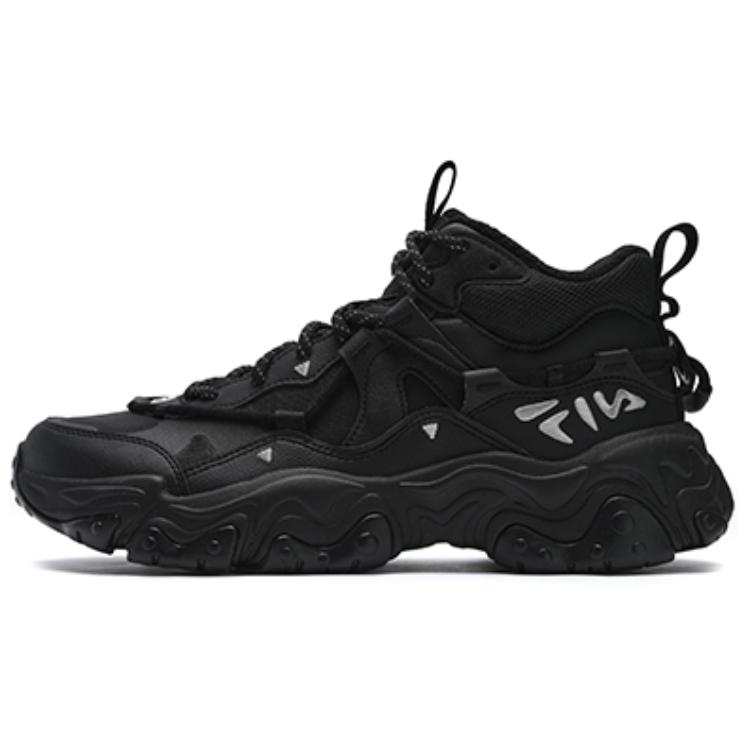 FILA FLUID 5 Abrasion Resistant Mid top Casual City Commuting Running Shoes Men's Black