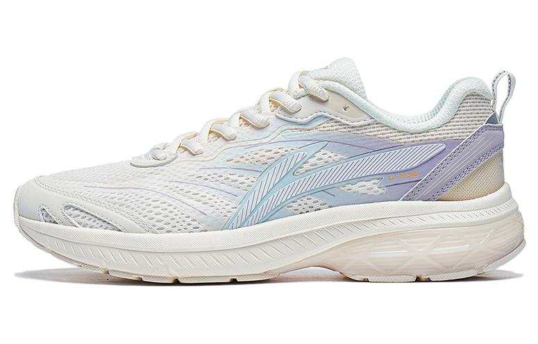 Li-Ning Li Ning Fuyao Slip Resistant And Breathable Low top Casual Running Shoes Women's White Blue Purple