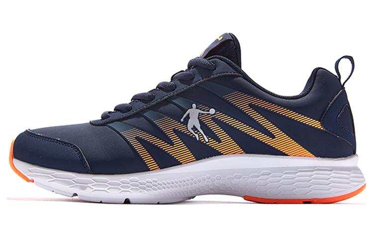 QIAODAN Lingdong Low top Casual Running Shoes Men's Blue Orange