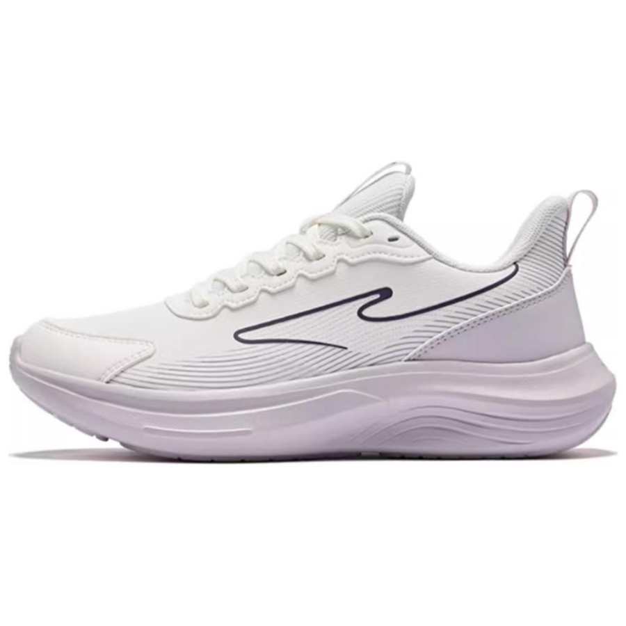Erke Slip Resistant Abrasion Resistant Low top Casual Running Shoes Women's White Purple