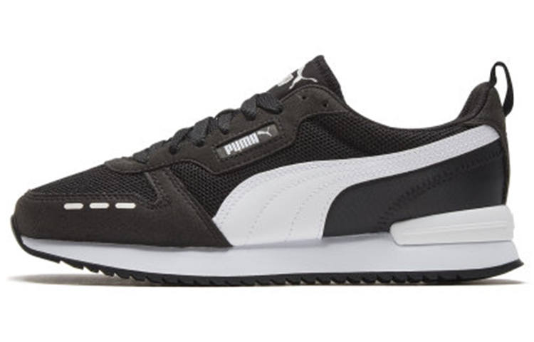 PUMA R78 Mesh Low top Casual City Commuting Running Shoes Unisex Black White