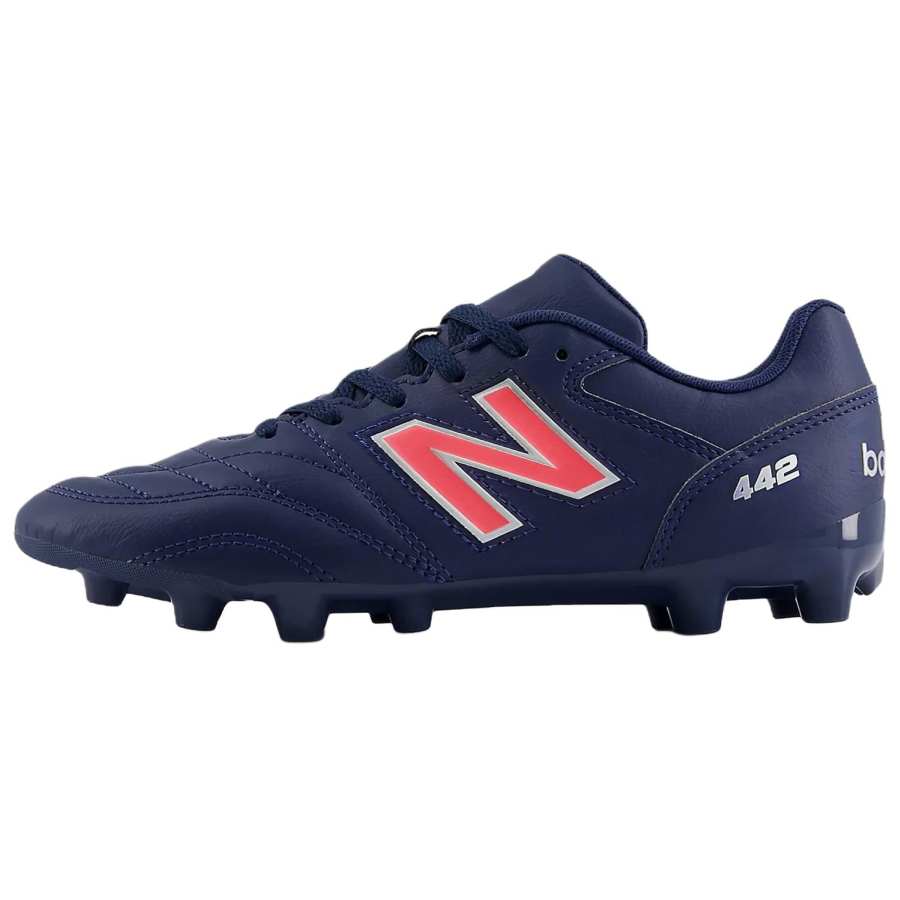 New Balance New Balance 442 V2 Firm Ground Synthetic Leather Support Soccer Shoes Men's Marine Blue