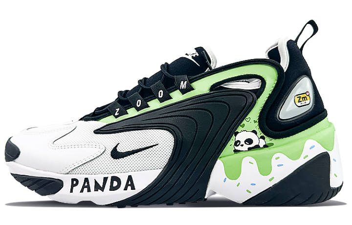 Nike Nike Zoom 2K Low top Running Shoes Unisex Black White Green