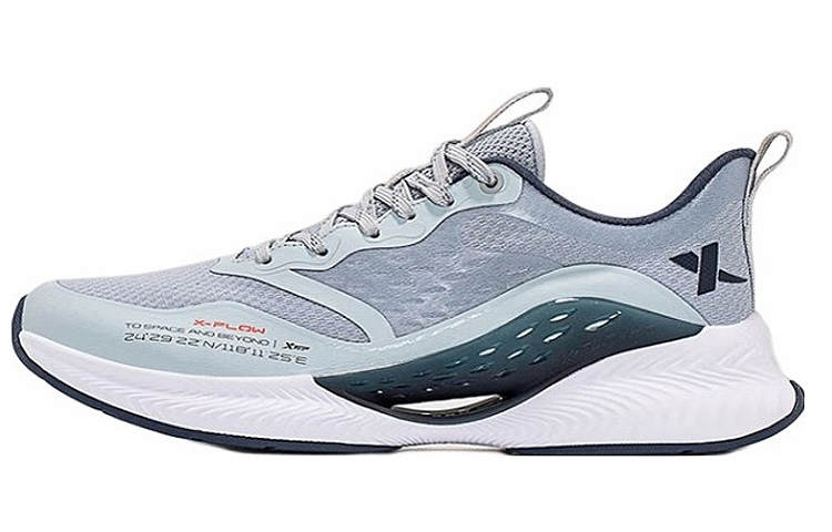 XTEP Qing Feng 4.0 Versatile Cushioning Slip Resistant Abrasion Resistant Breathable Low top Running Shoes Men's Gray