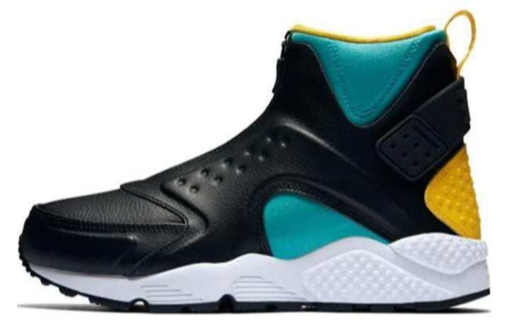 Nike Nike Air Huarache Run Mid Black Clear Jade Gold Women's