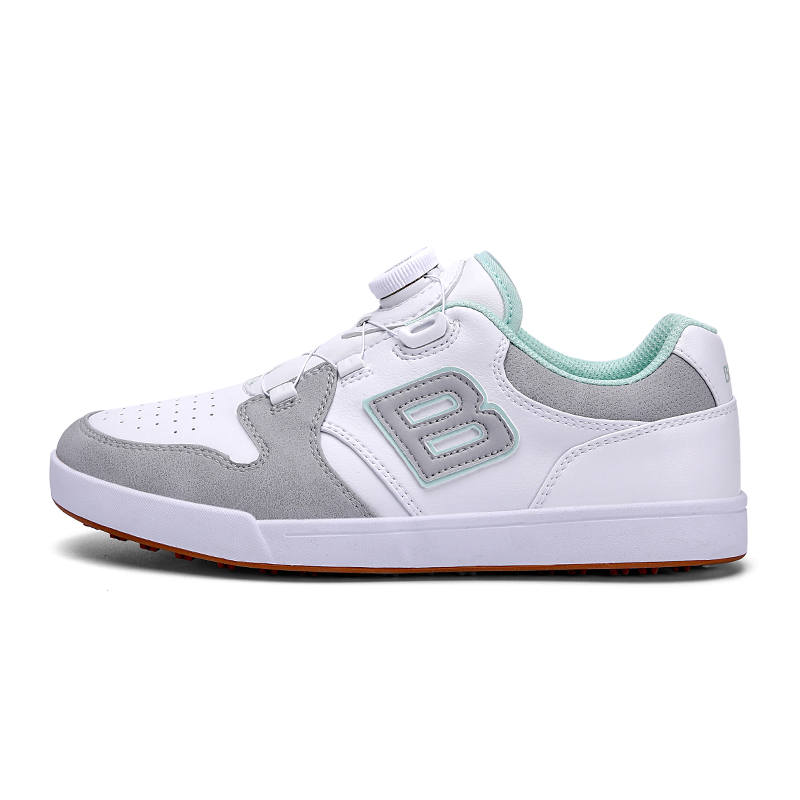 Birdie Cushioning Slip Resistant Abrasion Resistant Lightweight Rebound Low top Golf Shoes Women's White Gray