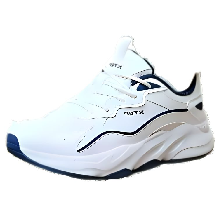 XTEP Comfortable Cushioning Breathable Low top Running Shoes Women's White Blue