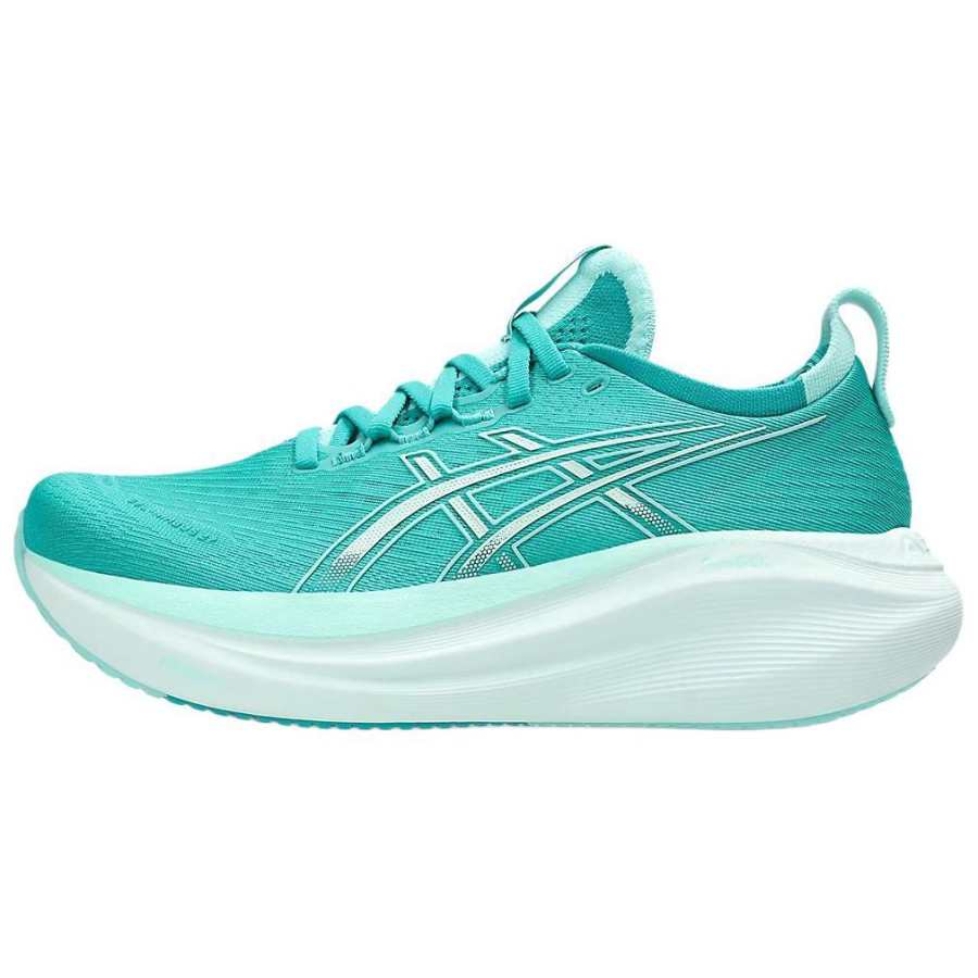 ASICS Abrasion Resistant Abrasion Resistant Low top Rubber Training Running Shoes Women's Turquoise
