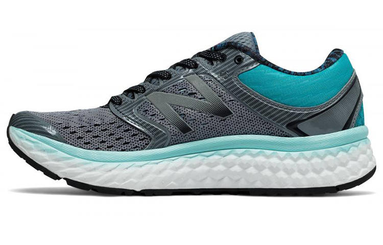 New Balance New Balance NB 1080 Cushioning Slip Resistant Abrasion Resistant Breathable Low top Running Shoes Women's Gray Blue