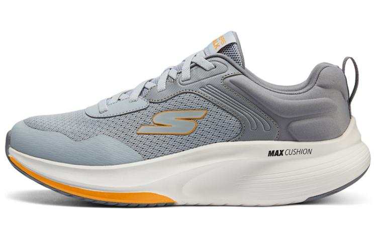 Skechers Textile, Synthetic Leather Low top Running Shoes Men's Light Gray